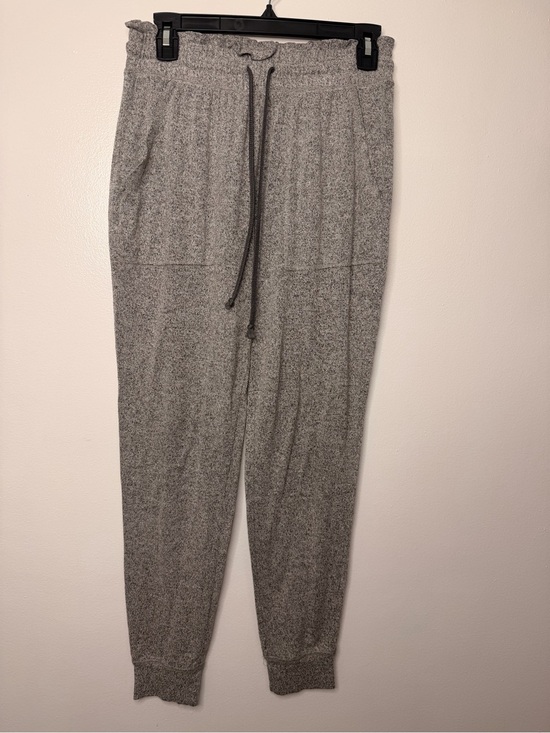 aerie Pants - aerie Light Gray Knit Joggers with Drawstring